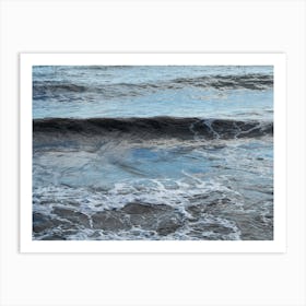 Elegant waves at the beach Art Print