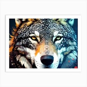Wolf Painting 31 Art Print