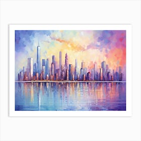 Chicago Skyline 13 Art Print