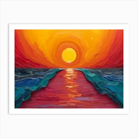Sunset 4 Art Print