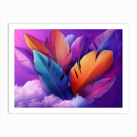 Feathers In The Sky 1 Art Print