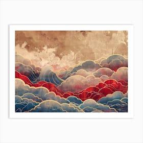 Asian Clouds Art Print