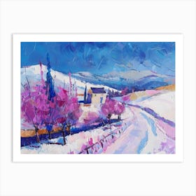 Snowy Road 5 Art Print