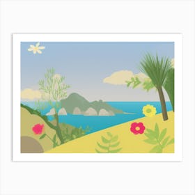 Day At The Beach Art Print