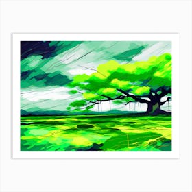 Tree InThe Field Art Print