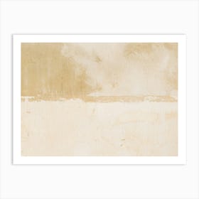 Abstract beige painting Art Print