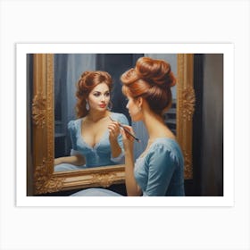 On the other side of the mirror Art Print