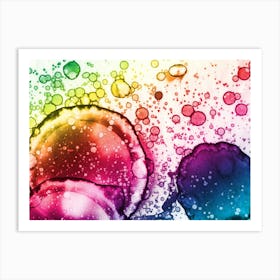 Abstraction Sunrise In The Rainbow 1 Art Print