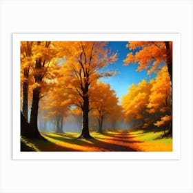 Autumn Trees 2 Art Print