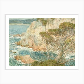 Cliffs And Trees Art Print