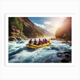 Rafting In The River 4 Art Print