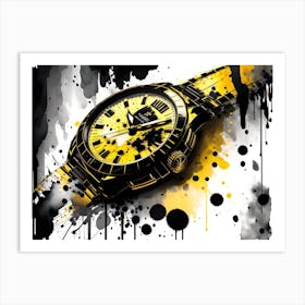 Yellow Watch Art Print