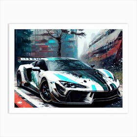 Street Racing Car 1 Art Print