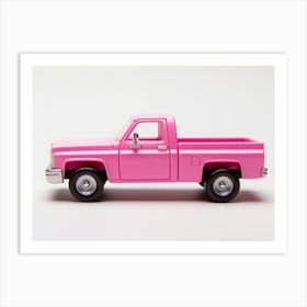 Toy Car 83 Chevy Silverado Pink Art Print