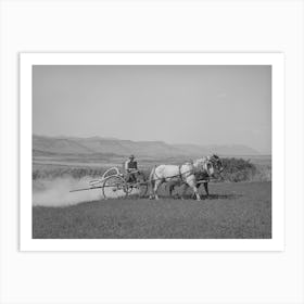 Duster Of The Allen Valley Duster Association In Action, Sanpete County, Utah, This Is A Fsa (Farm Security Art Print