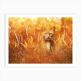 Little Tiger In The Grass Art Print