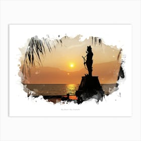 Kep Beach, Kep, Cambodia Art Print