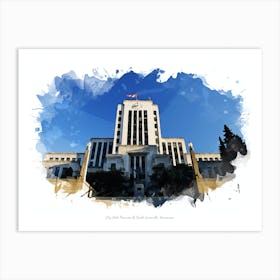 City Hall, Fairview & South Granville, Vancouver Art Print