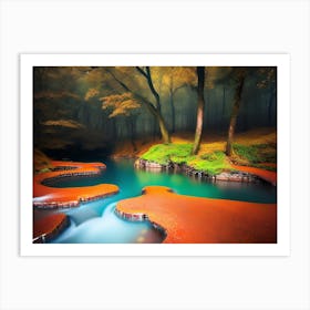 River In The Forest 1 Art Print