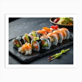 Sushi On A Plate Art Print