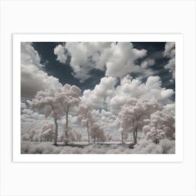 Infrared Clouds Art Print