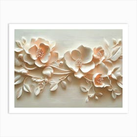 Beautiful Flower 3d 2 Art Print