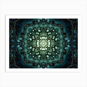 Watercolor Abstraction A Clear Star In Space Art Print