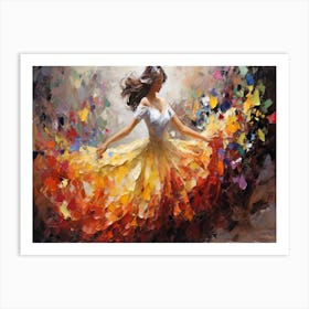 Dancer With Butterflies Art Print