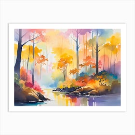 Autumn Forest 49 Art Print