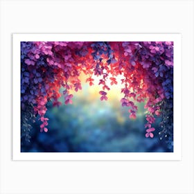 Purple Wisteria Background Art Print