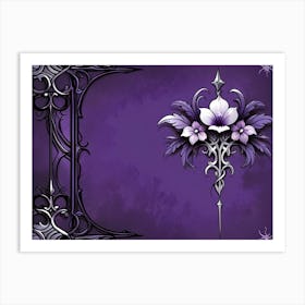 Gothic Flowers Art Print