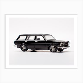 Toy Car 71 Datsun Bluebird 510 Wagon Black Art Print