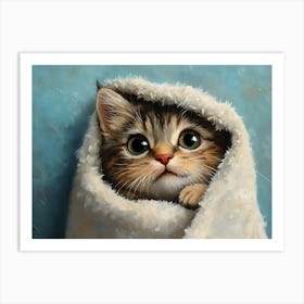 Bathroom Cat 18 Art Print