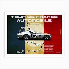 Tour De France Automobile 250GTO Landscape Art Print