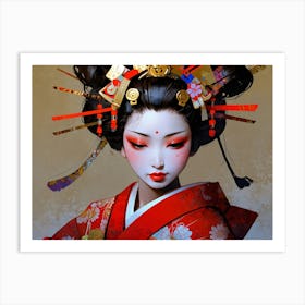 Geisha 5 Art Print