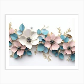 Paper Flower Wall Art 11 Poster