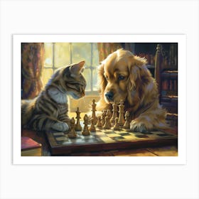 Chess Game Art Print