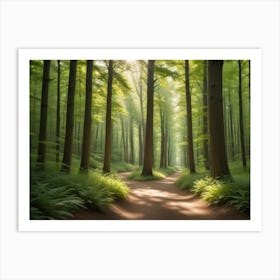 Path Through The Forest Art Print