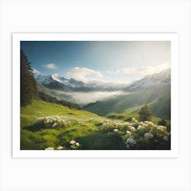 Swiss Alps Art Print