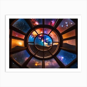 Galaxy Through A Window Art Print