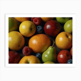 Bunch Of Fruit Art Print