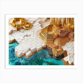 3d Paper Art 1 Art Print