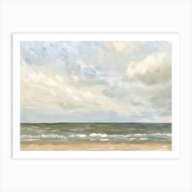 Beach At Dusk Art Print