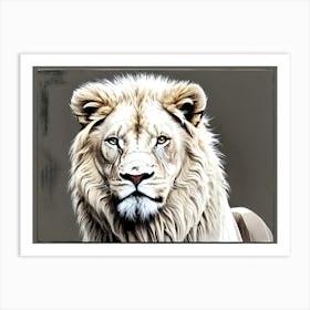 Lion art 73 Art Print