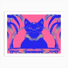 Cats Meow Pink 1 Art Print