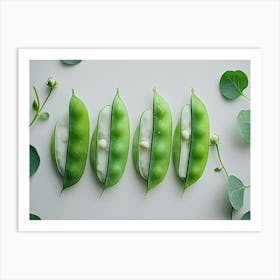 Pea Pods Art Print