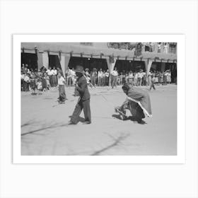 Untitled Photo, Possibly Related To Parade On Fiesta Day, Taos, New Mexico By Russell Lee 1 Art Print