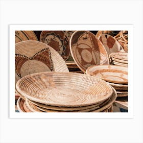 Basket Weaver Market Art Print