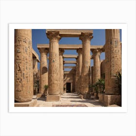 Egyptian Temple 6 Art Print