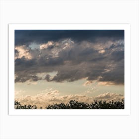 Cloudy Sunset Art Print